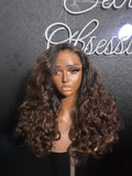Bed Head Unit 3 Bundles of 16 Inch With 5x5 HD Lace Closure Head Size 22 Medium